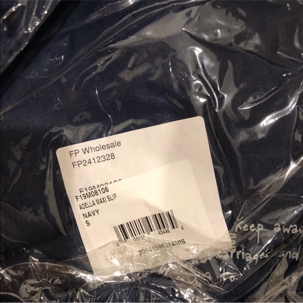 NWT Free People Adella Navy Blue Maxi Dress Small - Picture 8 of 8